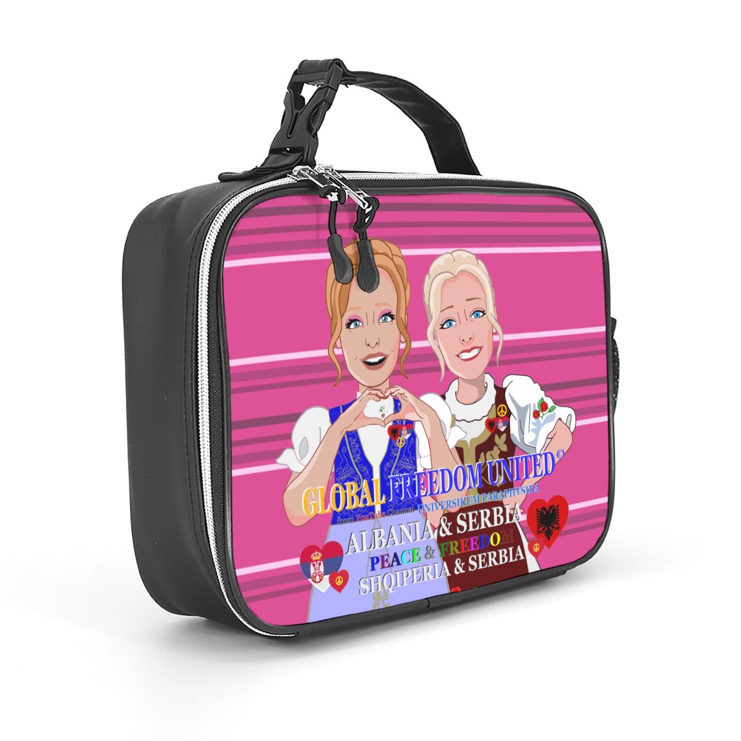 Laether Meal Back GLOBAL FREEDOM UNITED© Women Albania & Serbia Pink