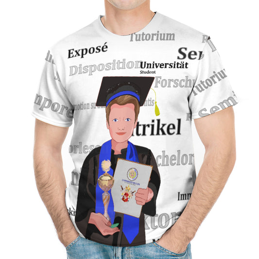 Men´s T-shirt Global Freedom United Student Boy Cooper Place Brown Hair 2