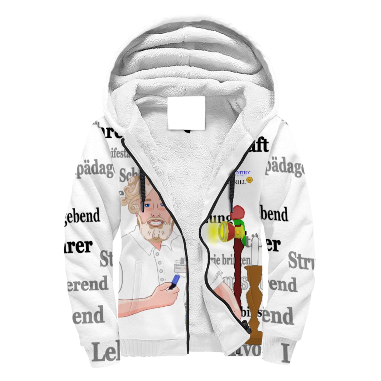 Plush Hoodie  Global Freedom United Archangel Uriel German Lab