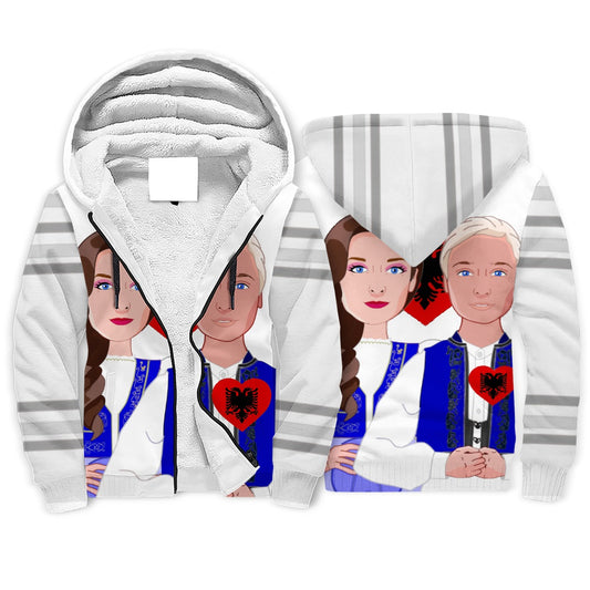 Plush Hoodie GLOBAL FREEDOM UNITED© Couple Albania