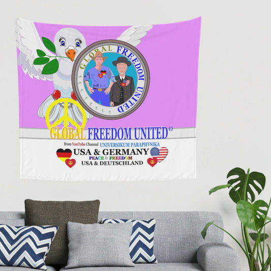 Tapestry Global Freedom United Men Usa & Germany Old Peace Lilac