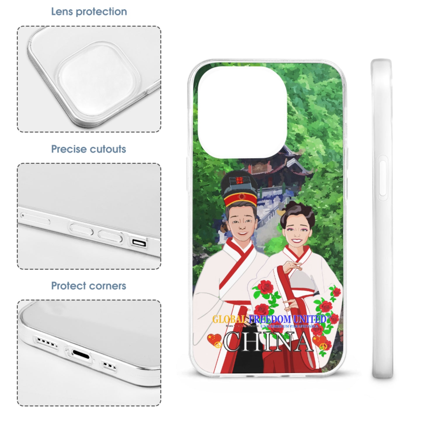 Phone Case GLOBAL FREEDOM UNITED© Couple Edition China