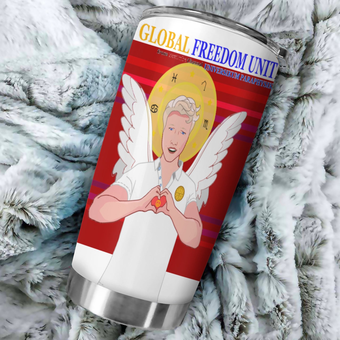 Tumbler Global Freedom United Archangel Raphael German Red