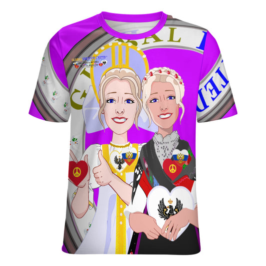 Women´s T-shirt 2 GLOBAL FREEDOM UNITED© Women Prussia & Russia Lilac