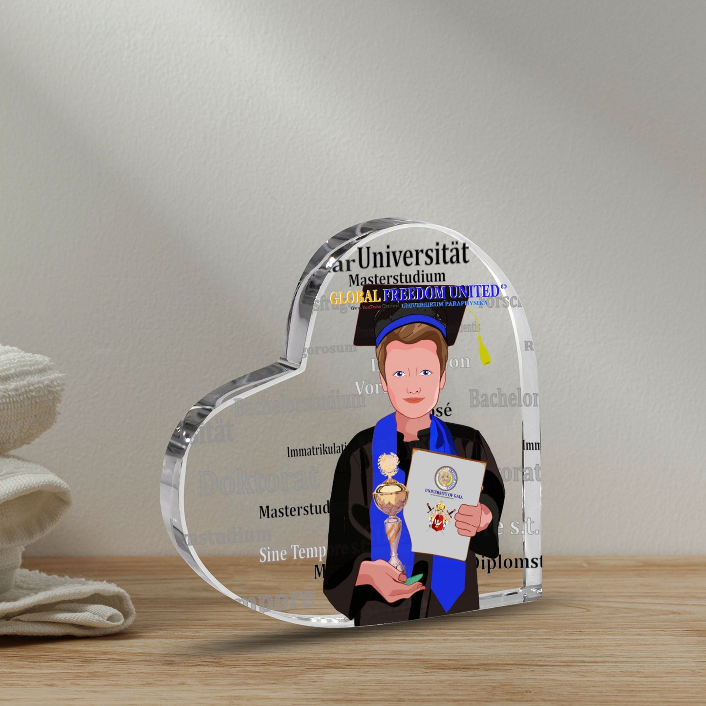 Acryl Heart Global Freedom United Student Boy Cooper Place Brown Hair 2