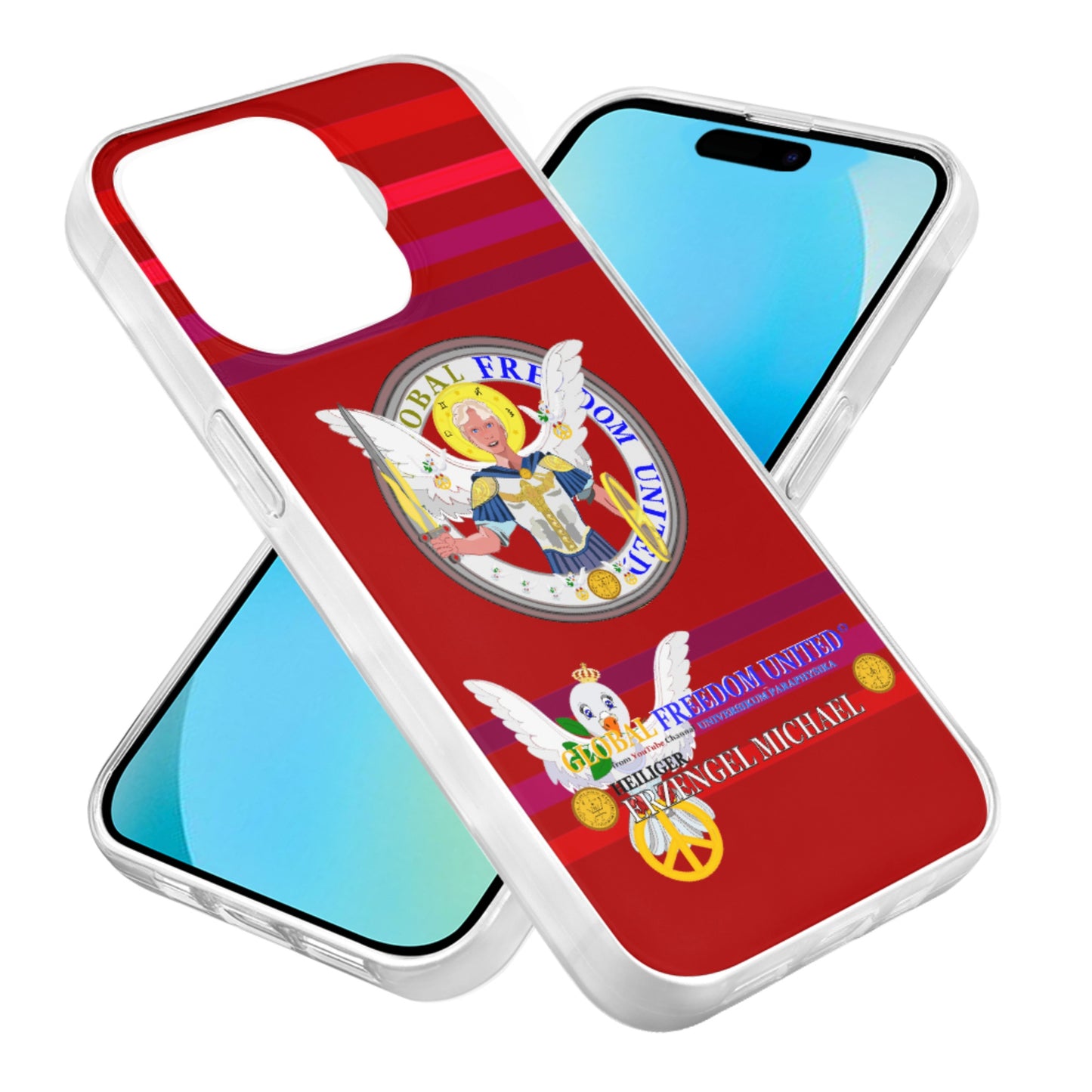 Phone Case Global Freedom United Archangel Michael German Red