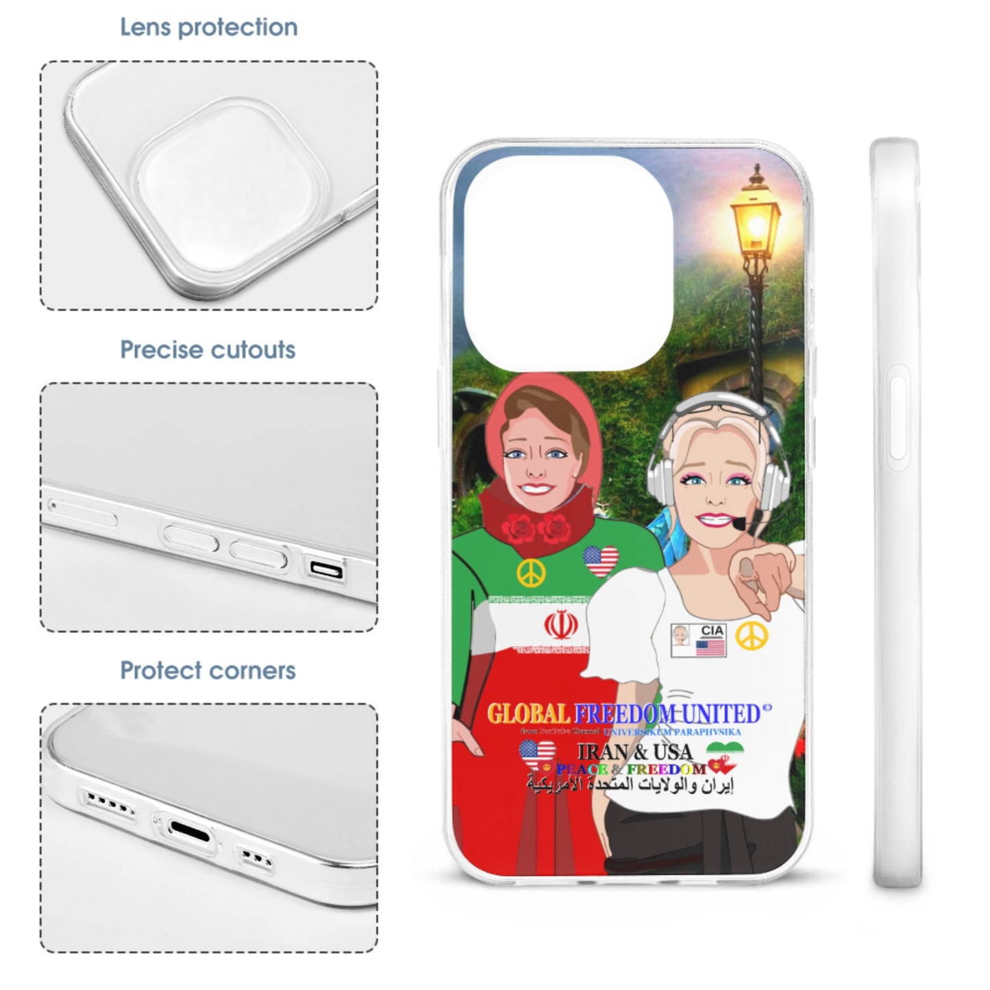 Mobile Phone Case GLOBAL FREEDOM UNITED© Women Iran & USA