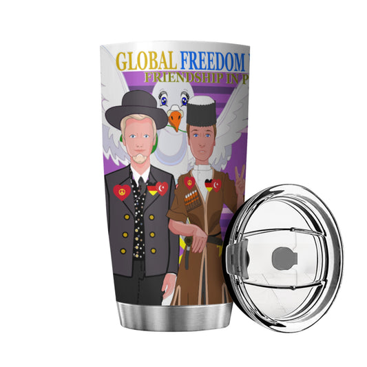 Tumbler Global Freedom United Men Germany & Turkey Old Peace Lilac