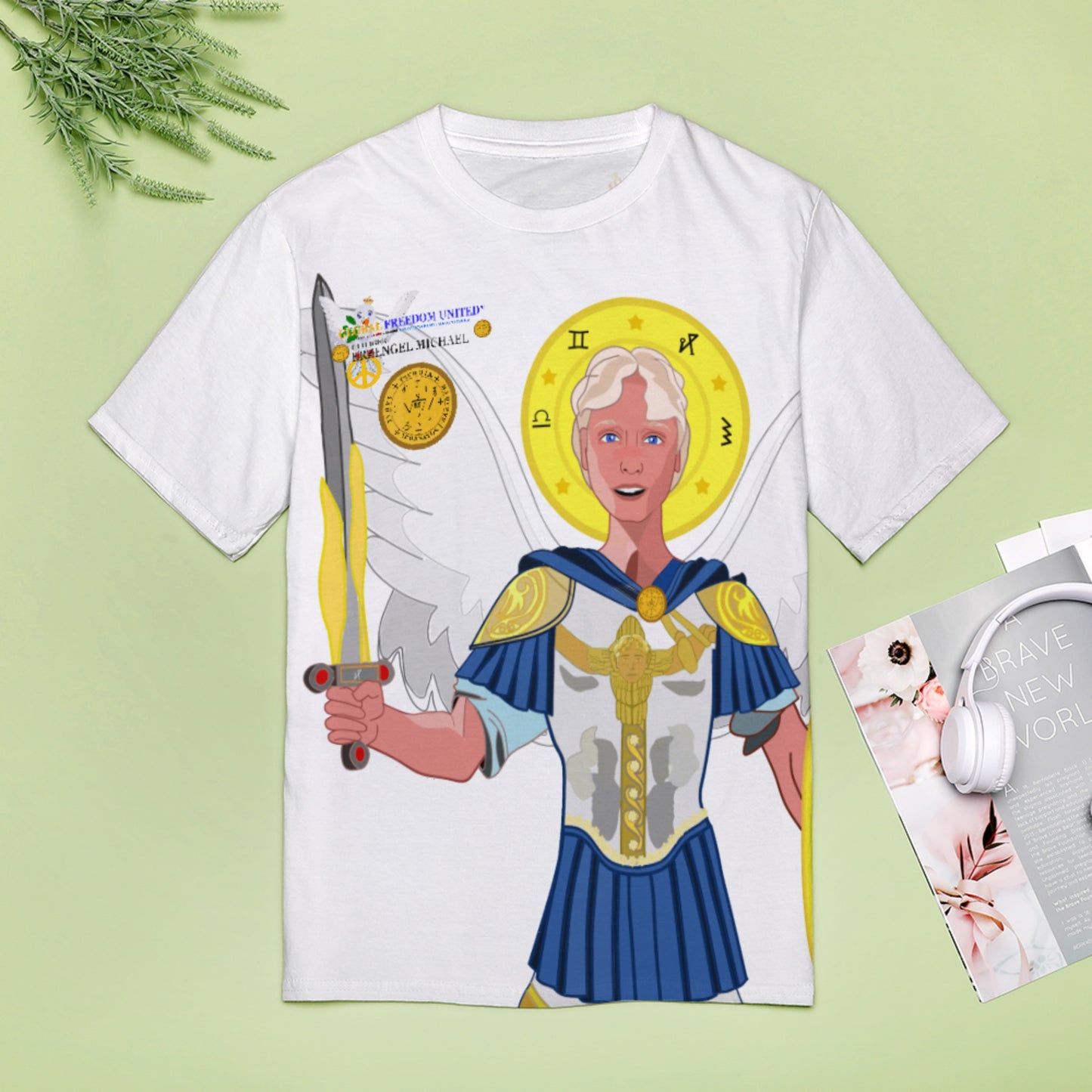Women´s T-shirt 3 Global Freedom United Archangel Michael Big