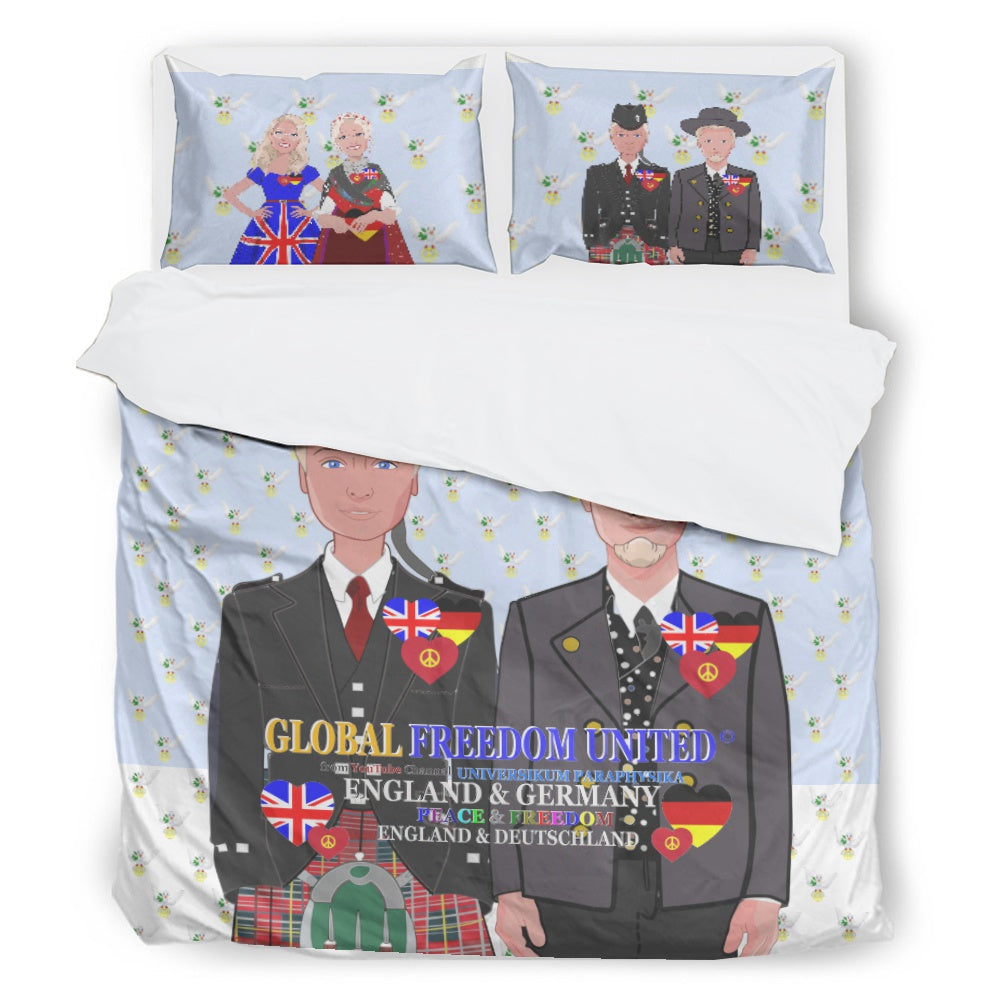 Bed Line GLOBAL FREEDOM UNITED© Men England & Germany Light Blue