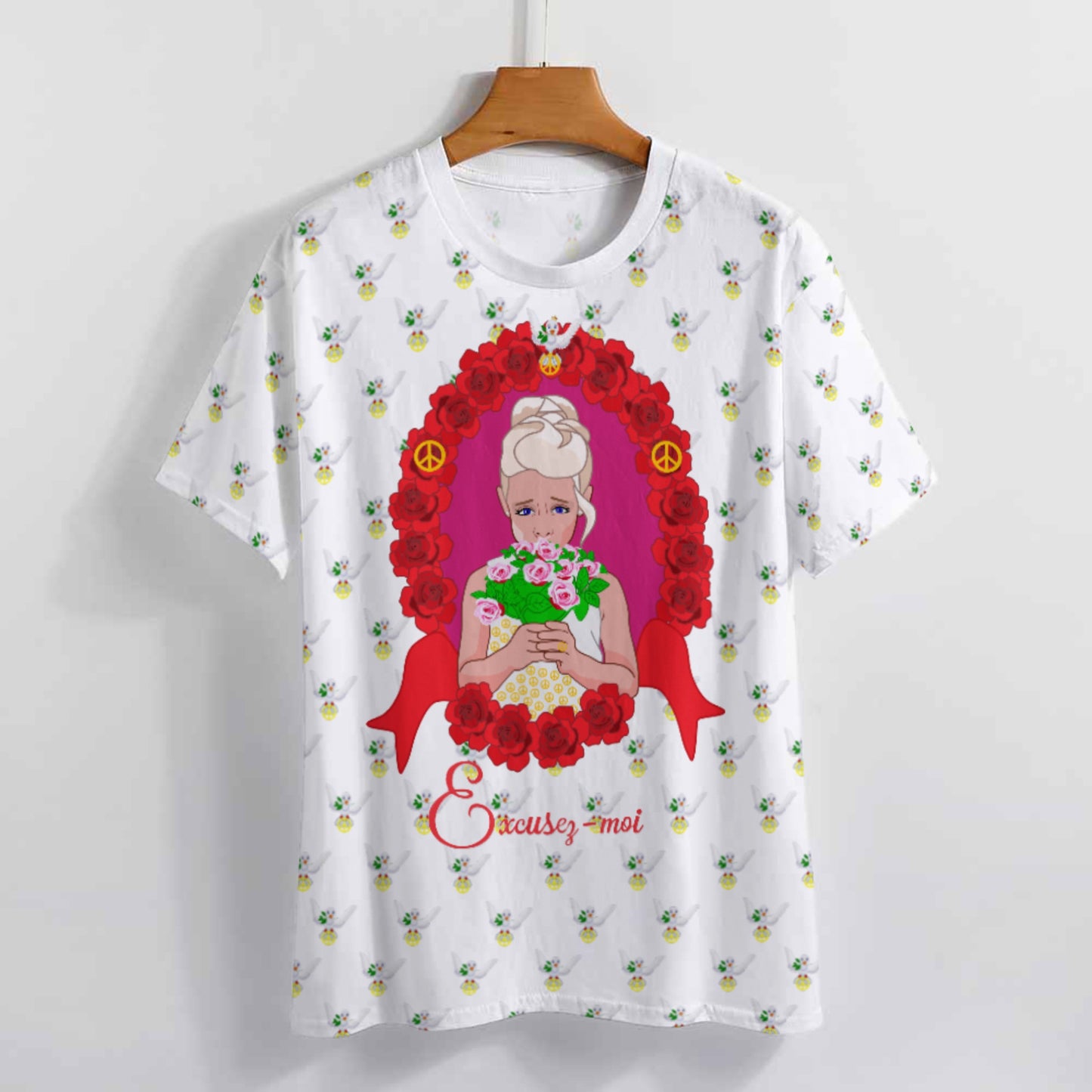 Women´s T-shirt 3 GLOBAL FREEDOM UNITED© Une fille dit désoié Excusez-moi