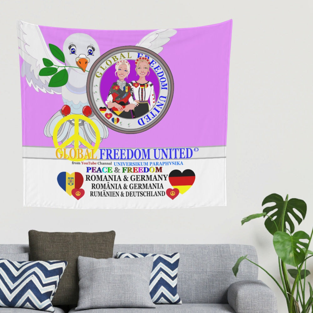 Tapestry Global Freedom United Women Romania & Germany Old Peace Lilac