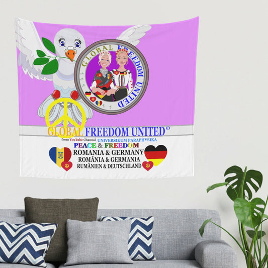 Tapestry Global Freedom United Women Romania & Germany Old Peace Lilac
