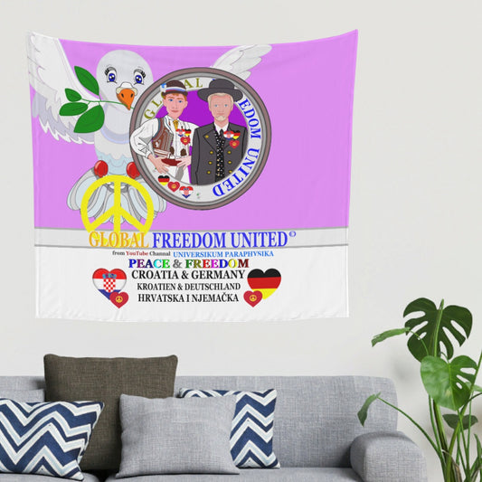 Tapestry GLOBAL FREEDOM UNITED© Men Croatia & Germany Lilac