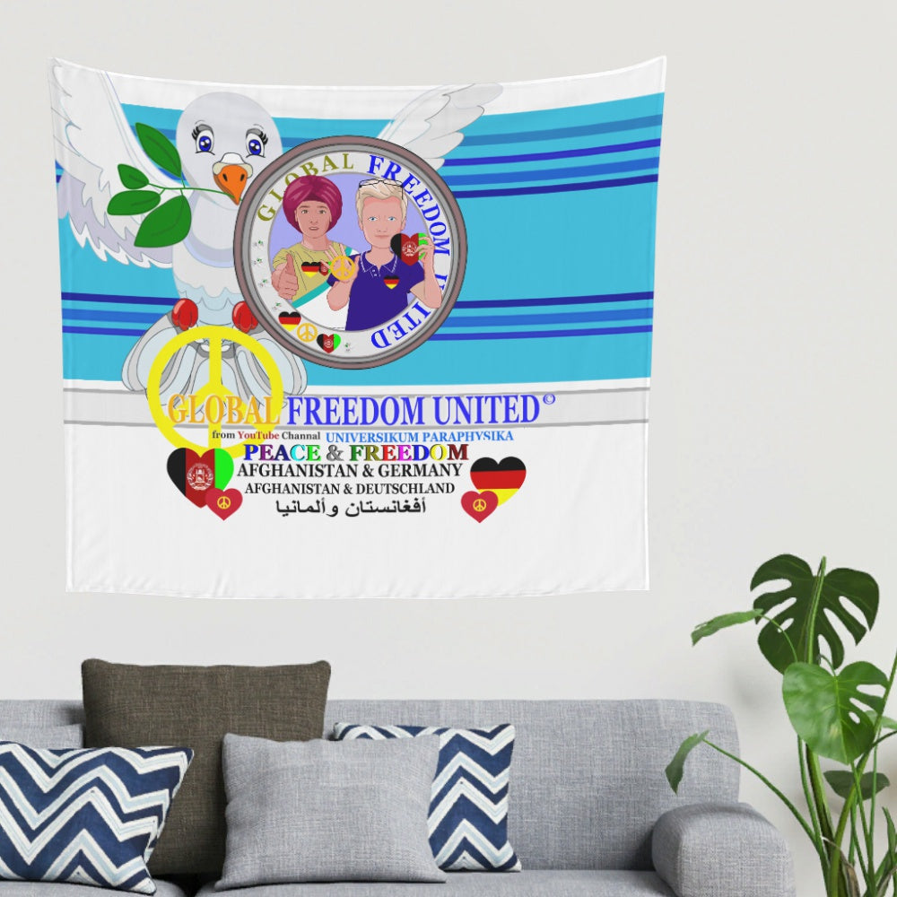 Tapestry GLOBAL FREEDOM UNITED© Men AFGHANISTAN & GERMANY Blue 2