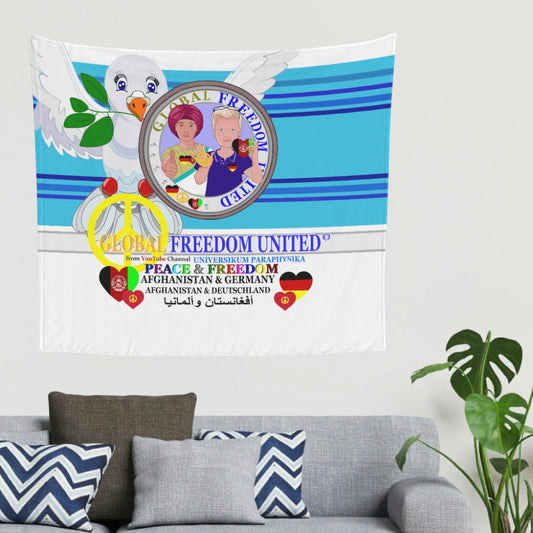 Tapestry GLOBAL FREEDOM UNITED© Men AFGHANISTAN & GERMANY Blue 2