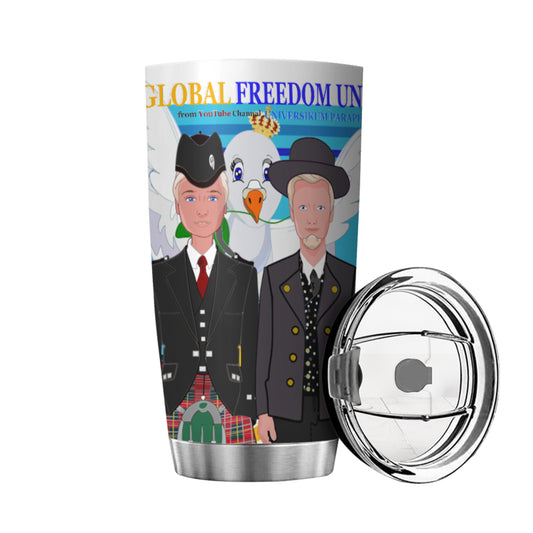 Tumbler Global Freedom United Men England & Germany Old Peace Blue