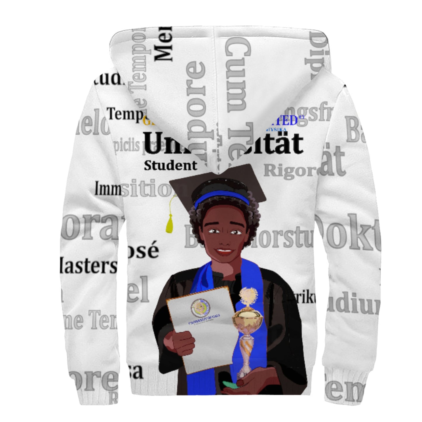 Plush Hoodie Global Freedom United Afro Student Boy Cooper Place