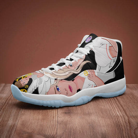 AJ11 Basketball Sneakers -Blue Sole GLOBAL FREEDOM UNITED© ANGEL OF PEACE