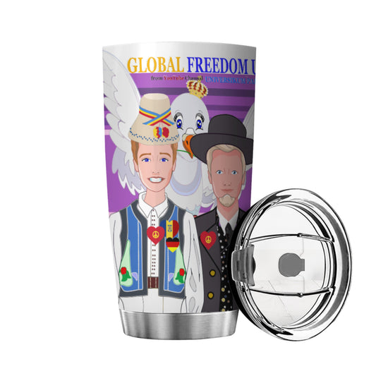 Tumbler Global Freedom United Men Romania & Germany Lilac
