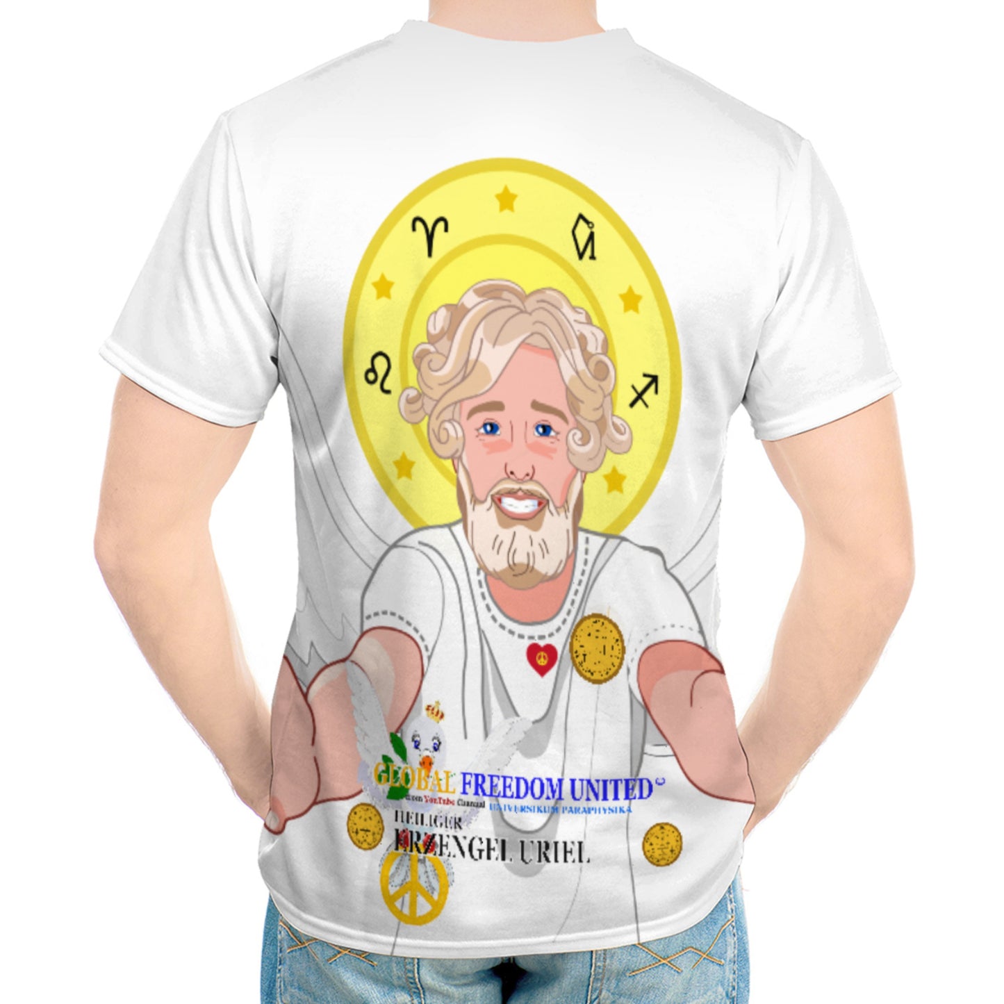 Men´s T-shirt Global Freedom United Archangel Uriel German
