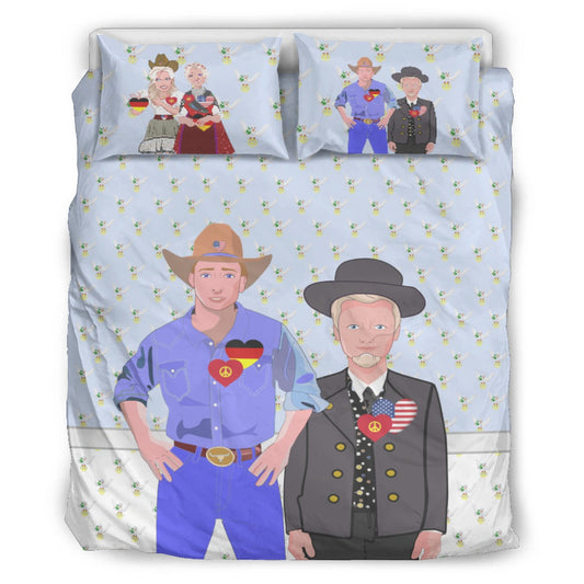 Bed Line GLOBAL FREEDOM UNITED© Men USA & Germany Light Blue