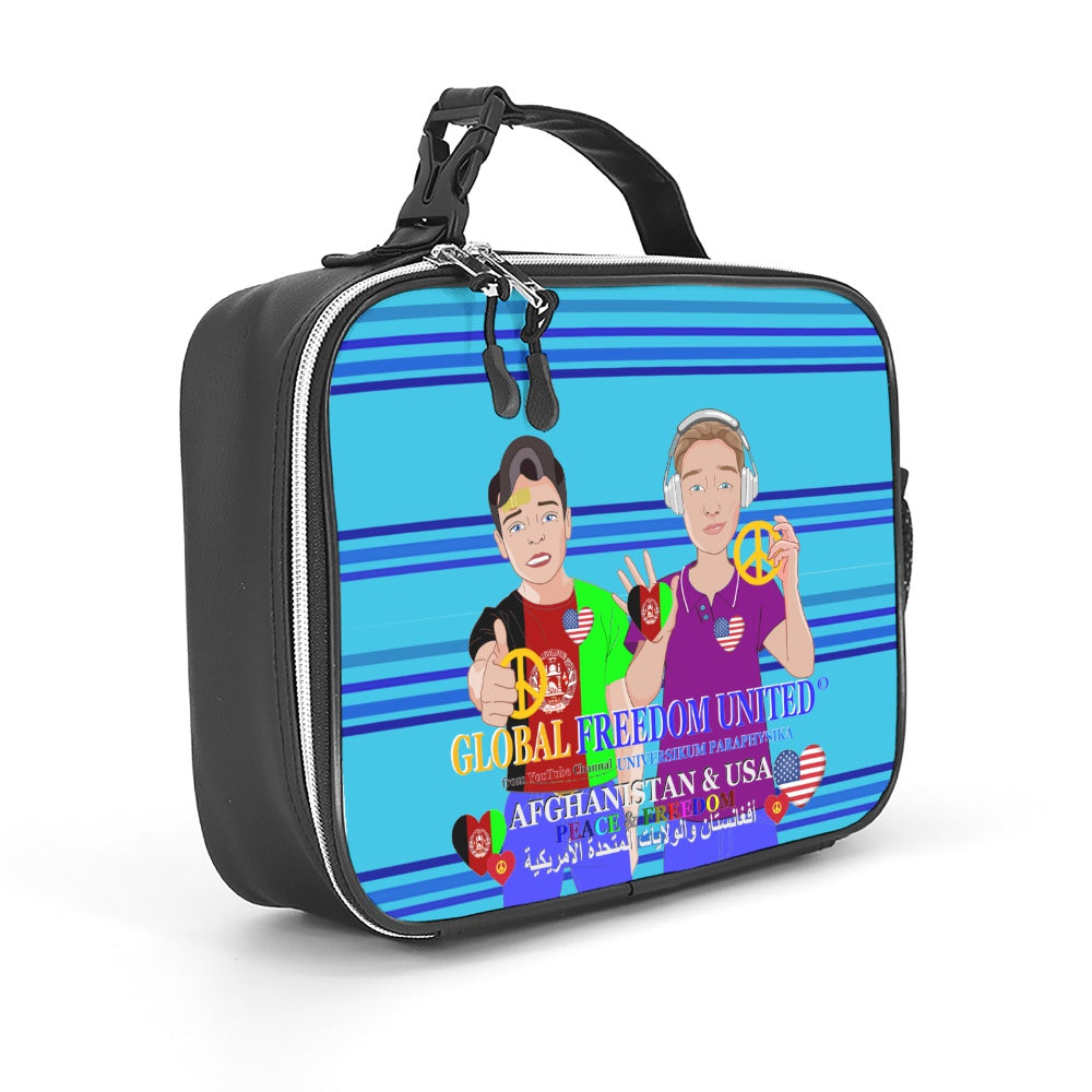 Leather Meal Back GLOBAL FREEDOM UNITED© Men AFGHANISTAN & USA    Blue