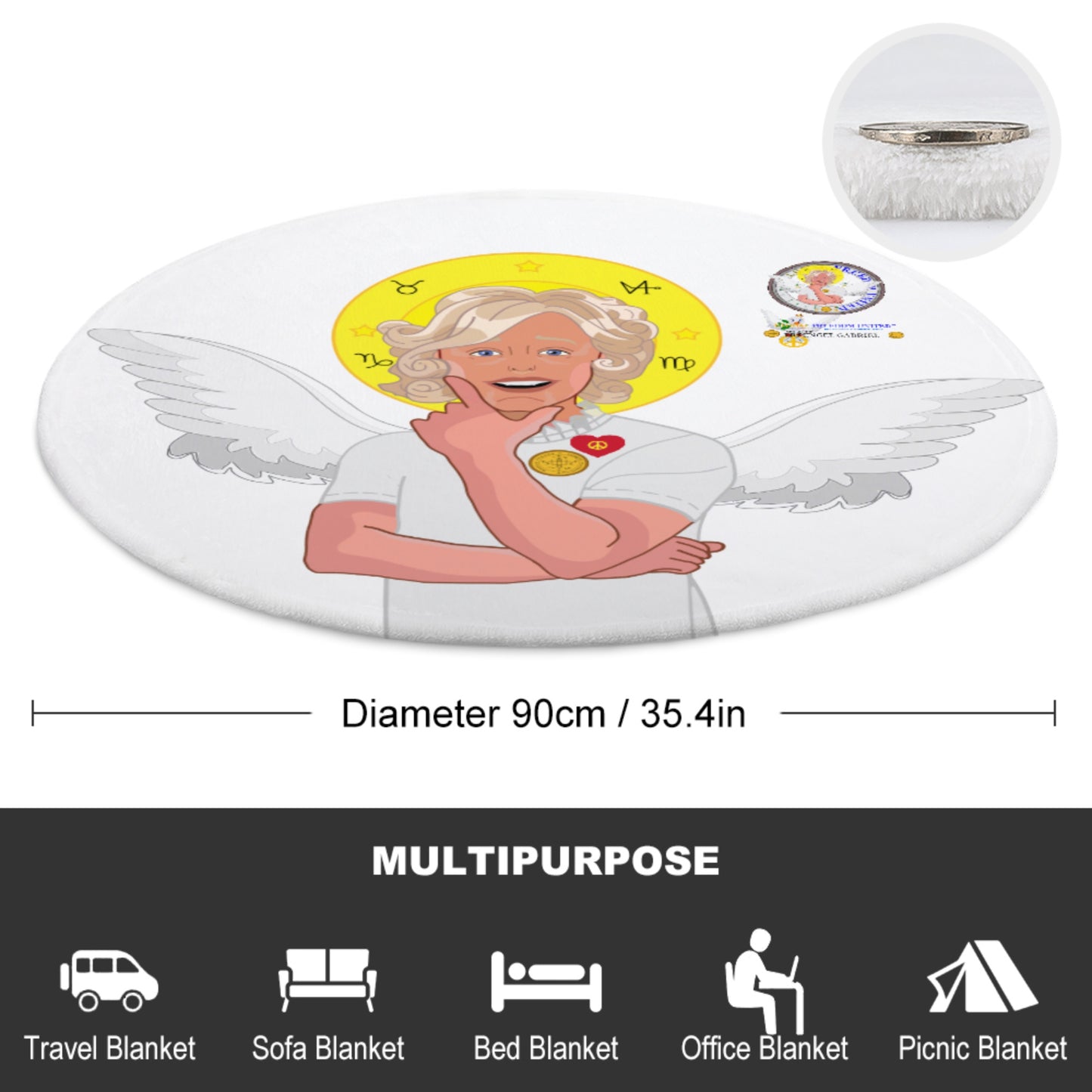 Blanket For Kits GLOBAL FREEDOM UNITED© Archangel Gabriel