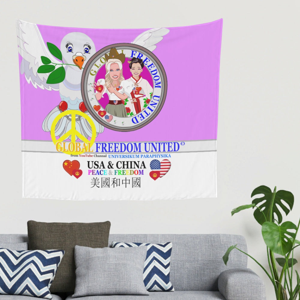 Tapestry Global Freedom United Women Usa & China Old Peace Lilac