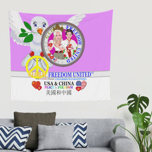 Tapestry Global Freedom United Women Usa & China Old Peace Lilac