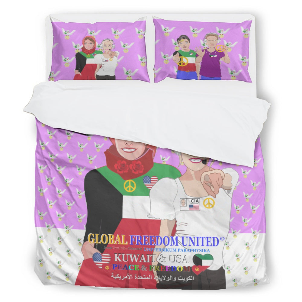 Bed Line GLOBAL FREEDOM UNITED© Women Kuwait & USA Lilac
