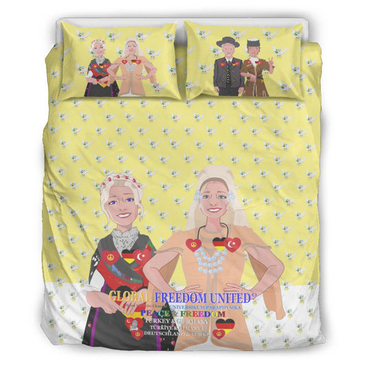 Bed Line GLOBAL FREEDOM UNITED© Women Turkey & Germany Yellow