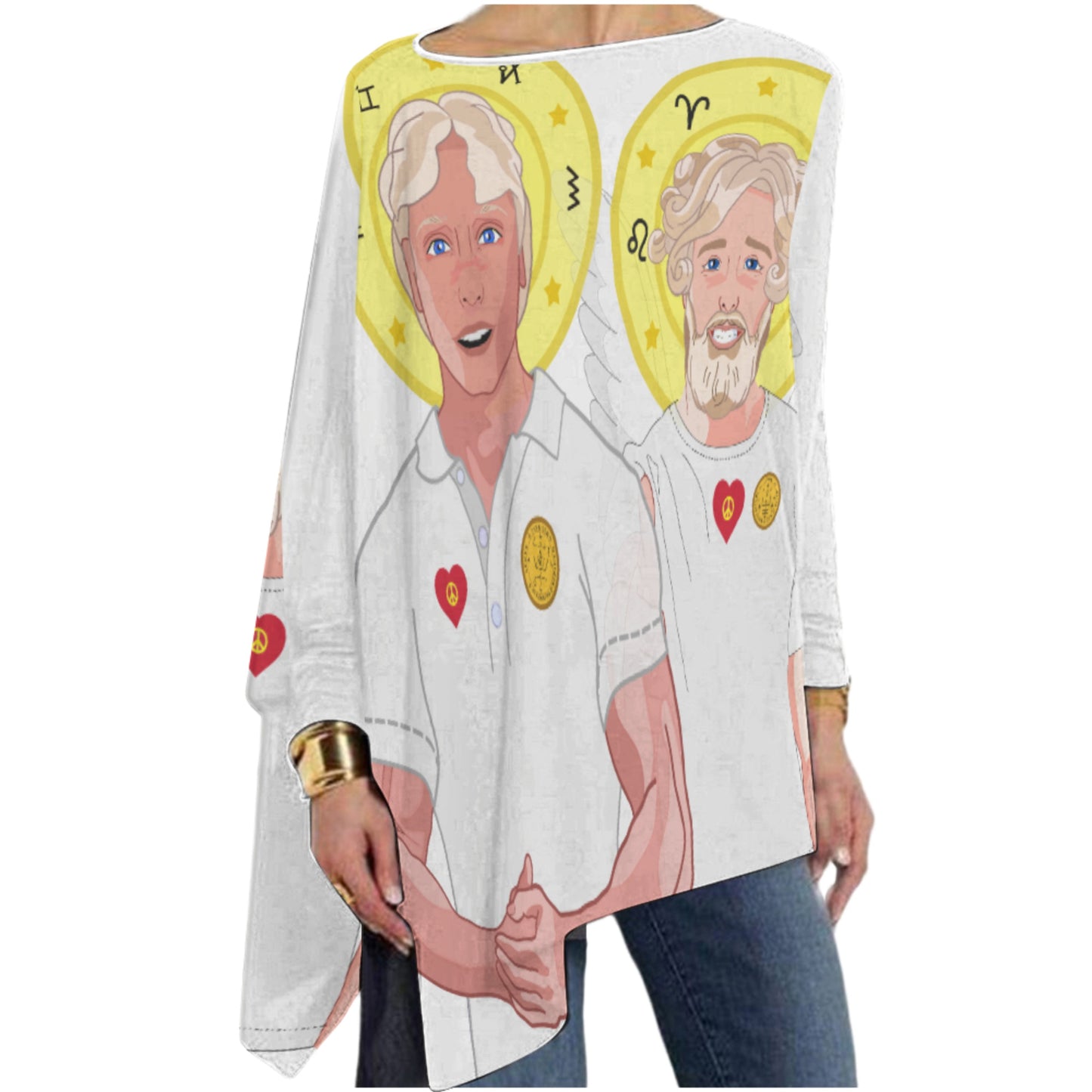 Pullover Long Sleeve T-shirt Global Freedom United Archangel Michael & Uriel