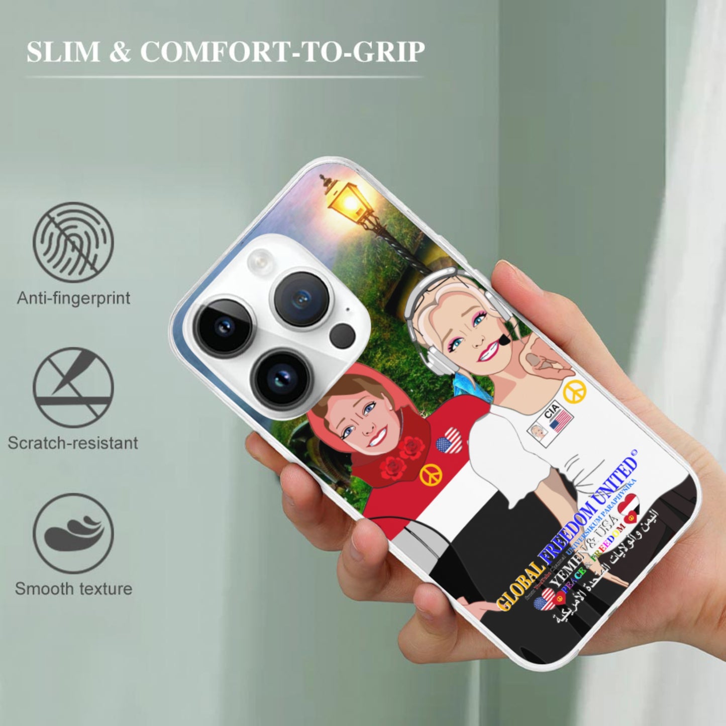 Mobile Phone Case GLOBAL FREEDOM UNITED© Women Yemen & USA