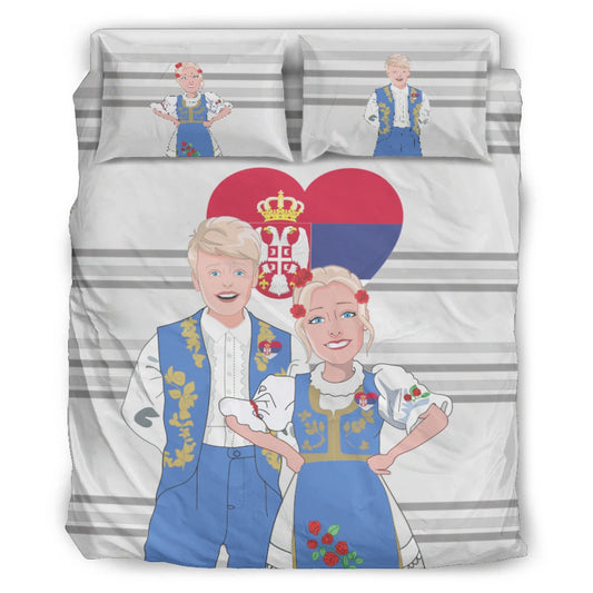 Bed Line GLOBAL FREEDOM UNITED© Couple Serbia V2 Grey