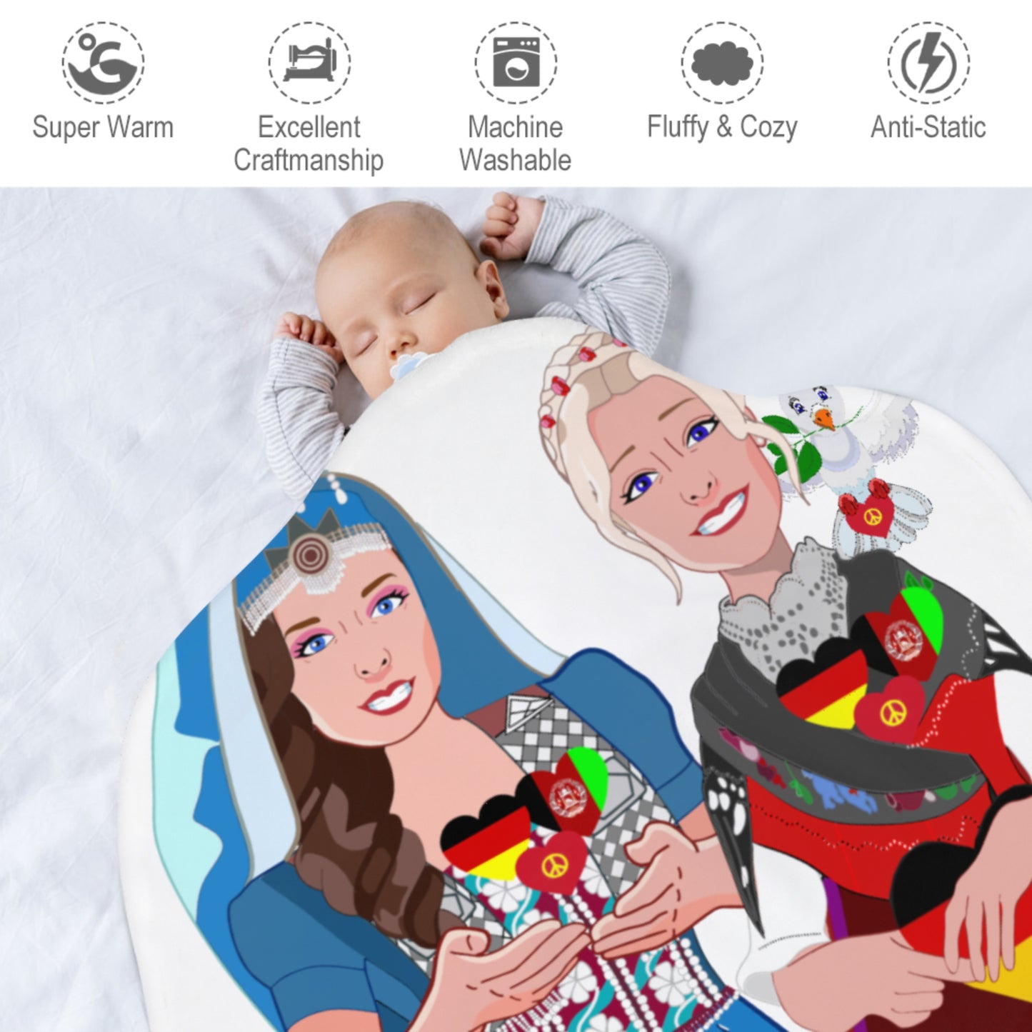 Blankets For Kits GLOBAL FREEDOM UNITED© Girls AFGHANISTAN & GERMANY