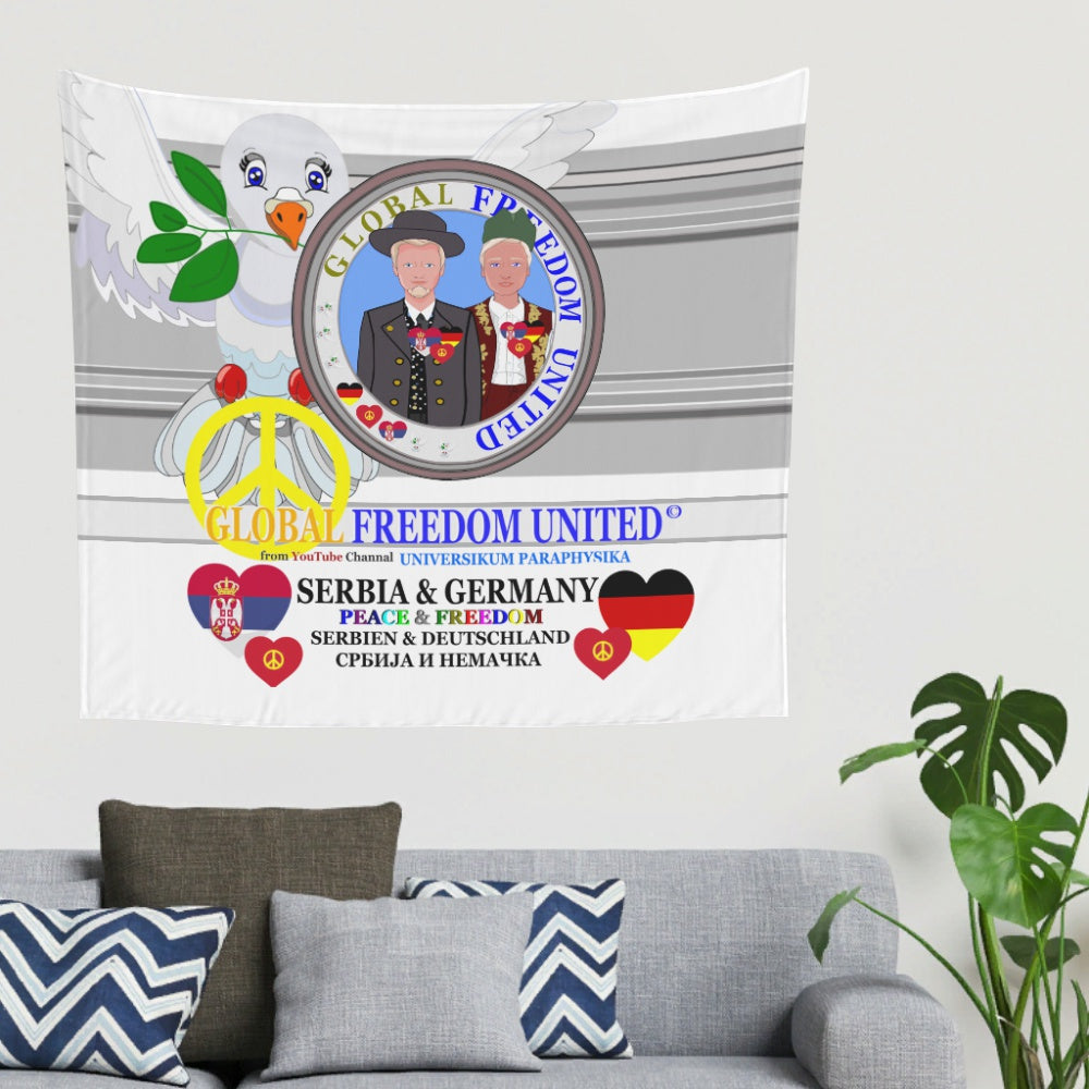 Tapestry GLOBAL FREEDOM UNITED© Men Serbia & Germany Grey