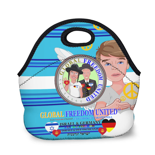 Meal Back GLOBAL FREEDOM UNITED© Men Isreal & Germany Blue