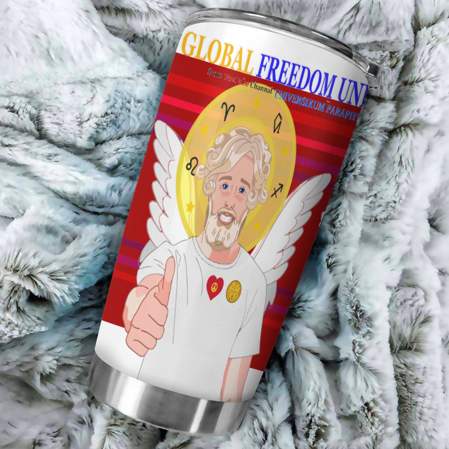 Tumbler Global Freedom United  Archangel Uriel German Red