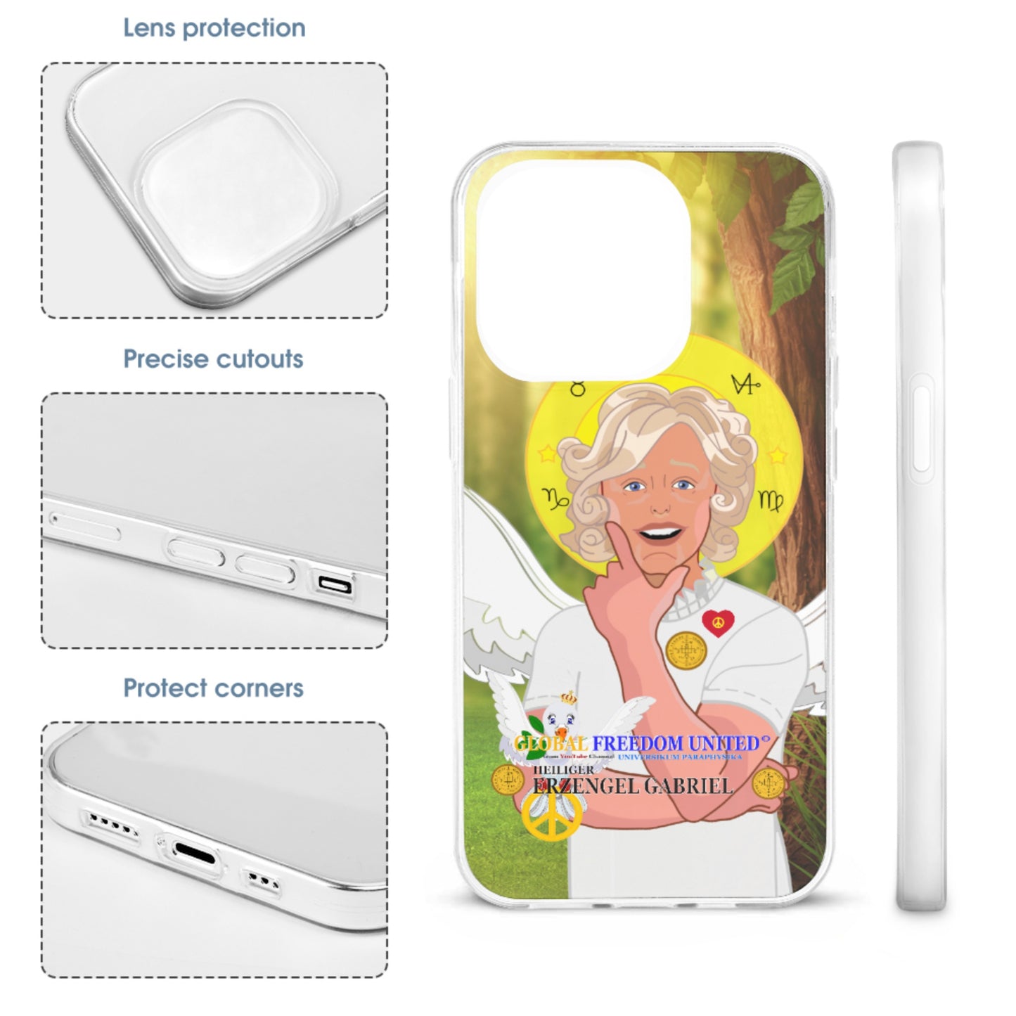 Phone Case GLOBAL FREEDOM UNITED© Archangel Gabriel German