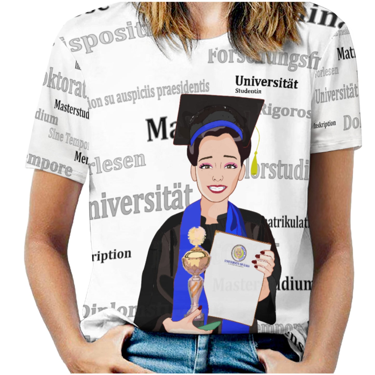 Women´s T-shirt Global Freedom United Asia Student Girl Cooper Place