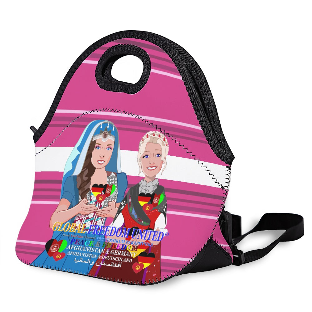 Meal Bag GLOBAL FREEDOM UNITED© Women AFGHANISTAN & GERMANY Pink