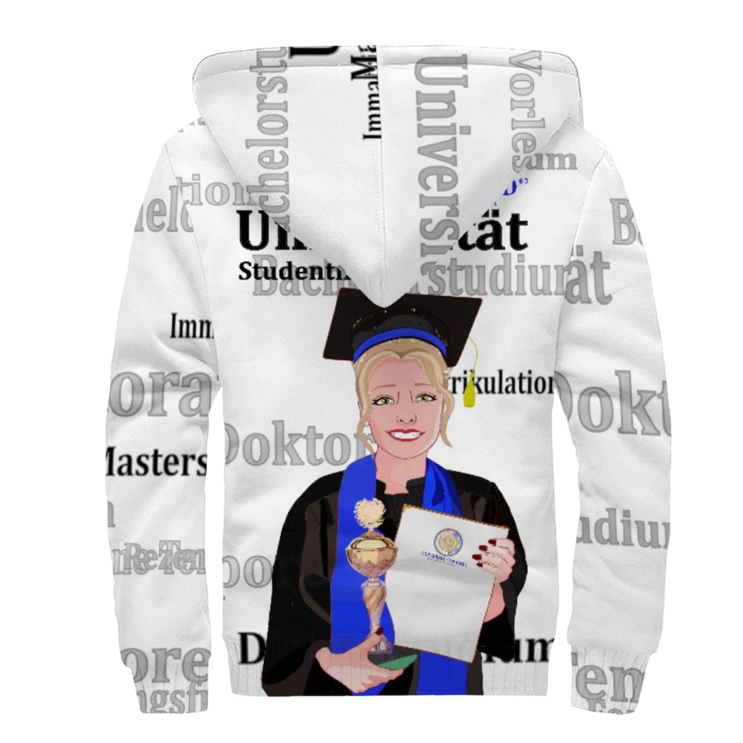 Plush Hoodie Global Freedom United Student Girl Cooper Place Blond Hair 4