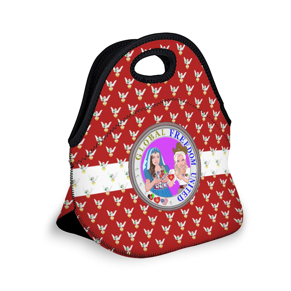 Meal Back GLOBAL FREEDOM UNITED© Women AFGHANISTAN & USA  Red Dove Of Peace