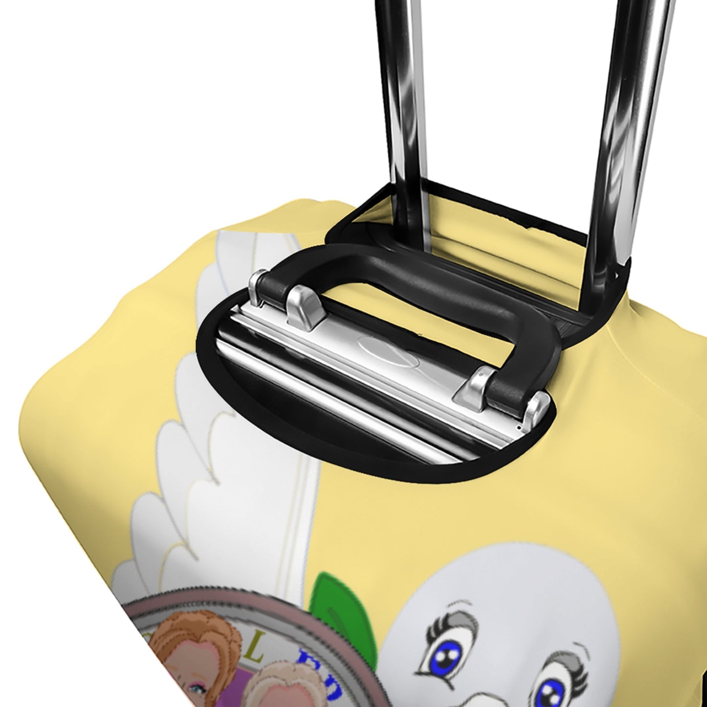 Lugguage Cover Global Freedom United Women Albania & Serbia Old Peace Yellow