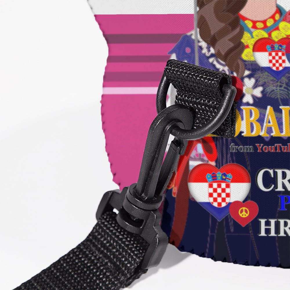 Meal Bag With Strap GLOBAL FREEDOM UNITED© Women Croatia & Serbia Pink 1