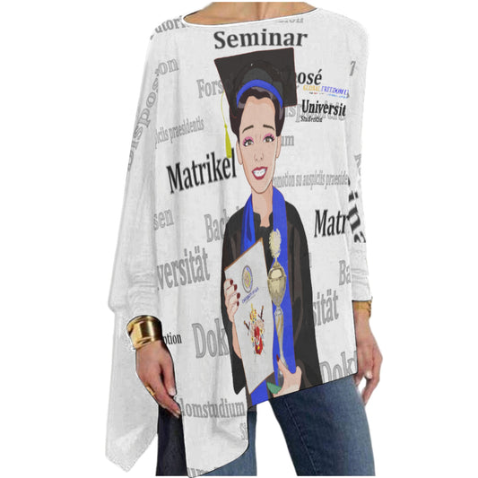 Pullover Long Sleeve T-shirt Global Freedom United Asia Student Girl Gold Place