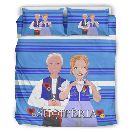 Bed Line GLOBAL FREEDOM UNITED© Couple Edition Albania Deep Blue