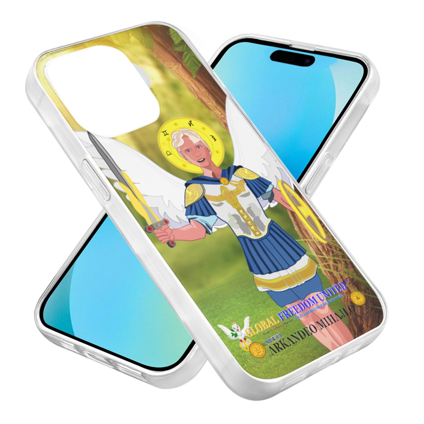 Phone Case GLOBAL FREEDOM UNITED© Archangel Michael Croatia V1