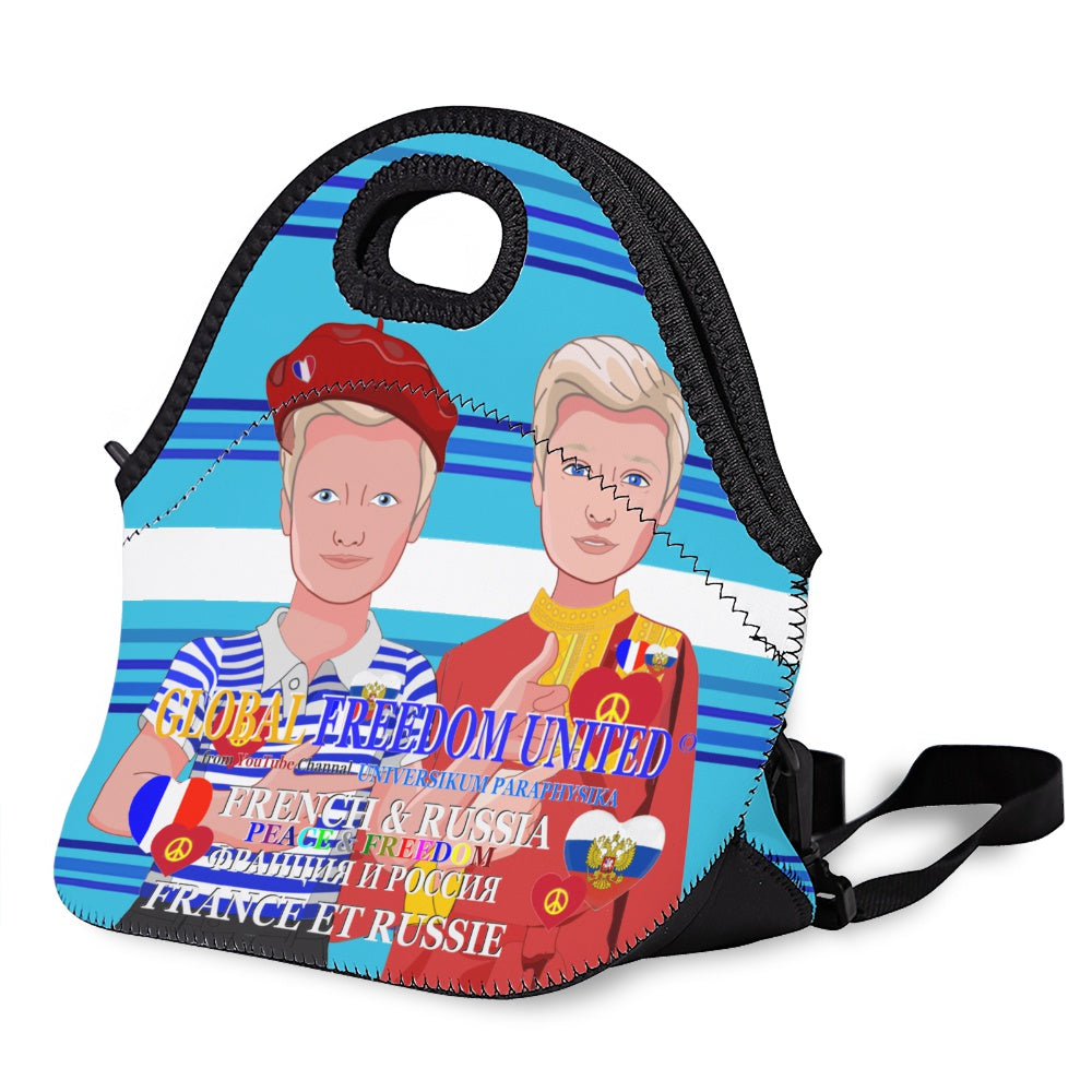 Meal Bag With Strap GLOBAL FREEDOM UNITED© Men Russia & French Blue 1